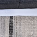 Beige black kilim rugs, runner kilim turkish, hand made wool kilim rug