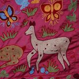 Hand-knotted rug, vintage Turkish rug 105x184 cm