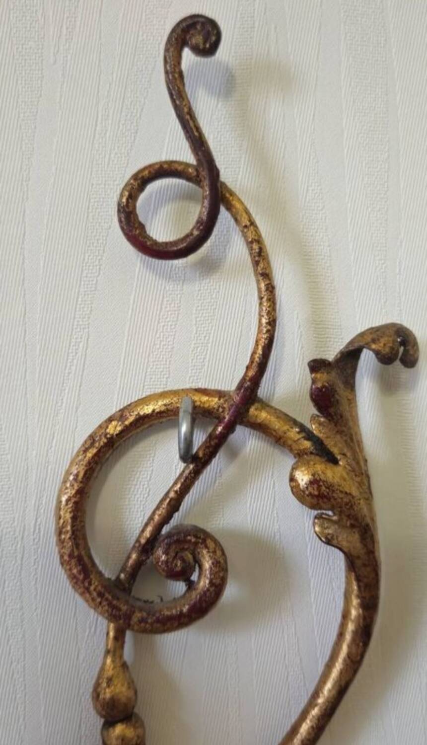 Wall sconce with pendants in Louis XV style