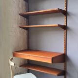 Scandinavian modular desk shelf by Kai Kristiansen, 1960