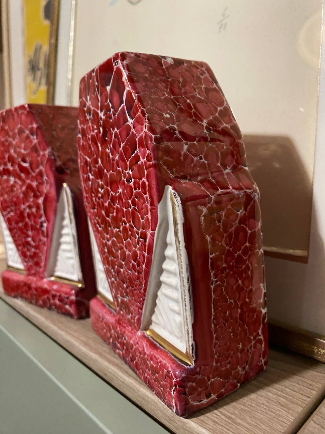 A pair of Art Deco vases