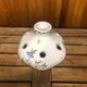 Old moustiers flower stick vase vintage painted white ceramic