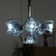 Chandelier, Italian design, Murano glass, 1970s, made in Italy.