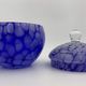 Large vintage round candy in speckled glass, Clichy glass style - 1970s-1980s