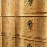 Vintage Mid-century Baroque Style Danish High Boy Brutalist Dresser 1960s