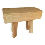 small bench or large solid wood stool