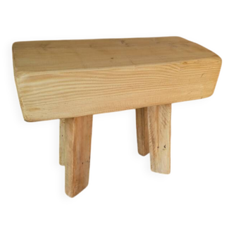 small bench or large solid wood stool