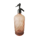 Old pink glass siphon by Georges David Vire