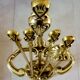 Serviteur, accessoires cheminée, bronze ciselé marqué et laiton, 5 pièces