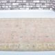 Tapis floral turc beige et rose sku 3221