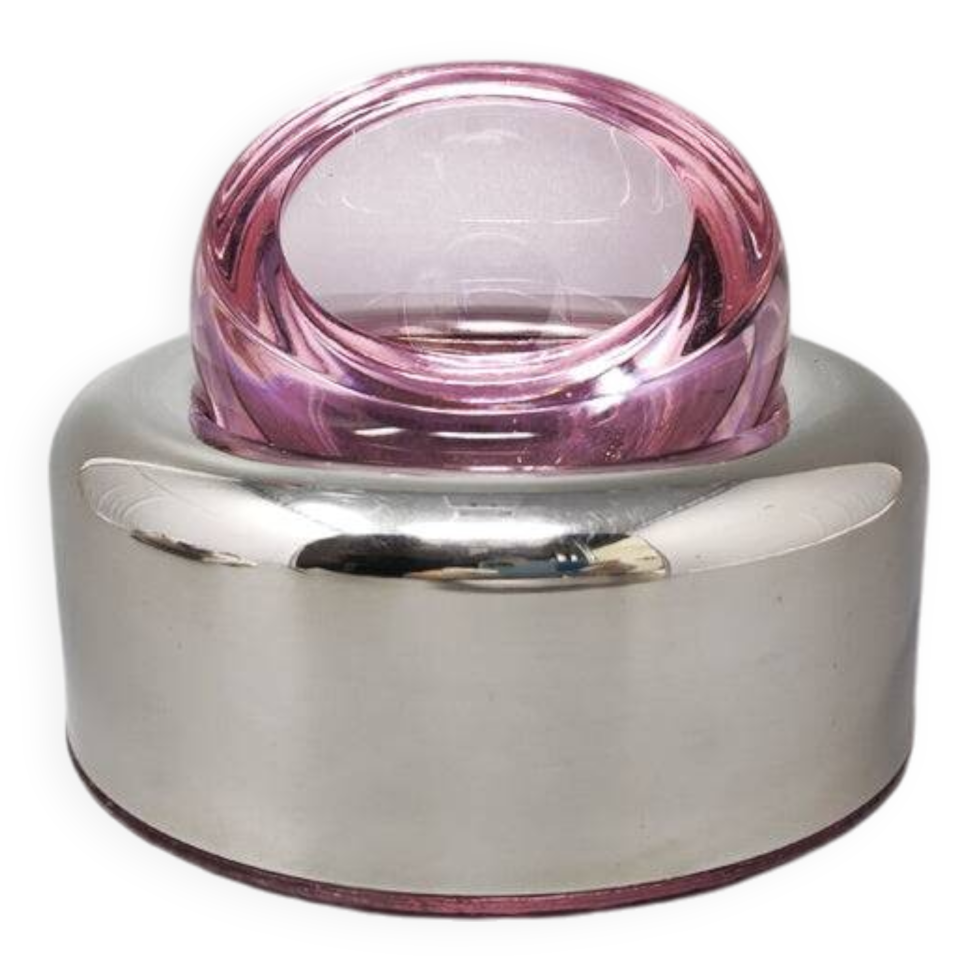 1960s Gorgeous "Biglia" in Crystal by Joe Colombo for Arnolfo Di Cambio. Made in Italy