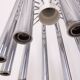 VINTAGE CHANDELIER 80'S MOD. TEODORA DESIGN ANGELO BROTTO FOR ESPERIA