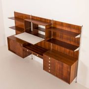 Italian mid century wall unit George Coslin for 3V Arredamenti, 1960s