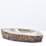 Empty pocket agate mineral slice