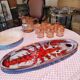 Vallauris earthenware plate signed by Kurt and Monique Brunner - lobster