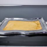 Brutalist pocket emptier by Leopold, bronze and aluminum 1970, Spain