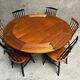 Scandinavian flip flap lotus table by drylund in teak 1960