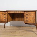 Mid-Century Walnut Desk by Svend Åge Madsen for H.P. Hansen, Denmark, 1960s