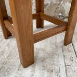 Solid elm stool Maison Regain