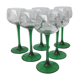 French Roemer Alsace glasses chiseled Luminarc