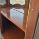 Large curved display cabinet in cherry wood in Louis XV style – 20th century