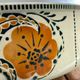 Antique bowl and basin from Saint-Amand, decorated earthenware, 1920s