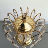 Table lamp with glass pendants