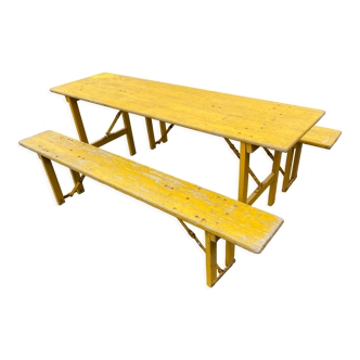 Terrace table & benches