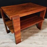Art deco walnut coffee table