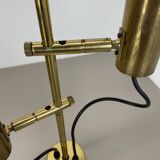 Unique 3-spot brass ceiling light koch and lowy style omi lighting germany, 1970