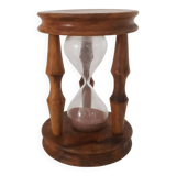 Vintage olive wood hourglass