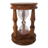 Vintage olive wood hourglass
