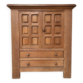 1950s Oak bar chest
