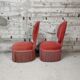 Pair of toad armchairs