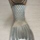 Wood/Silver Metal cutting board