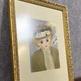 Tableau époque Art Déco / aquarelle vers 1930