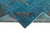 Handmade turkish 1970s 183 cm x 300 cm blue rug