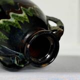 Handmade vase in mixed earth