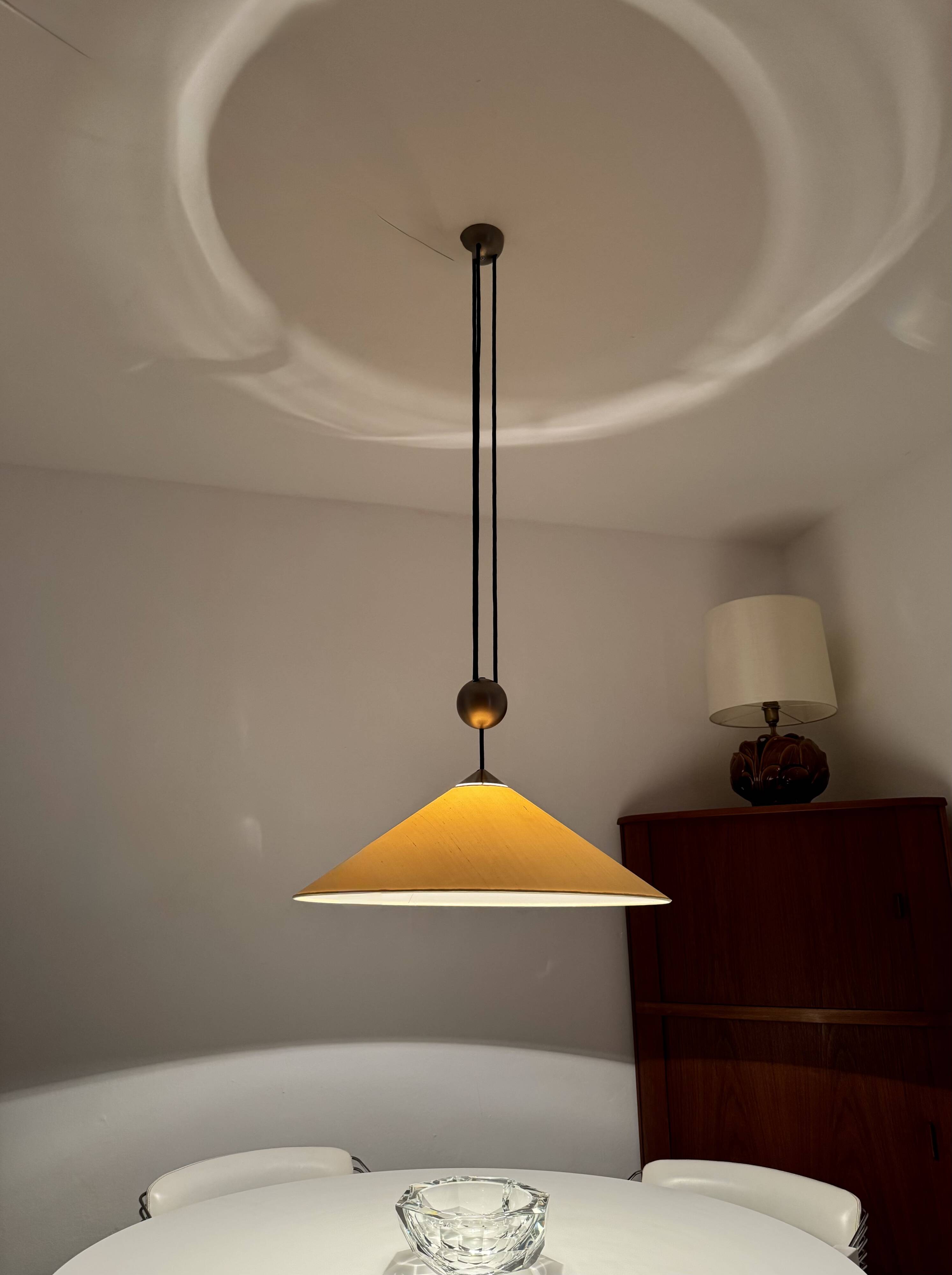 Large Adjustable Pendant Lamp with Counterweight by Florian Schulz