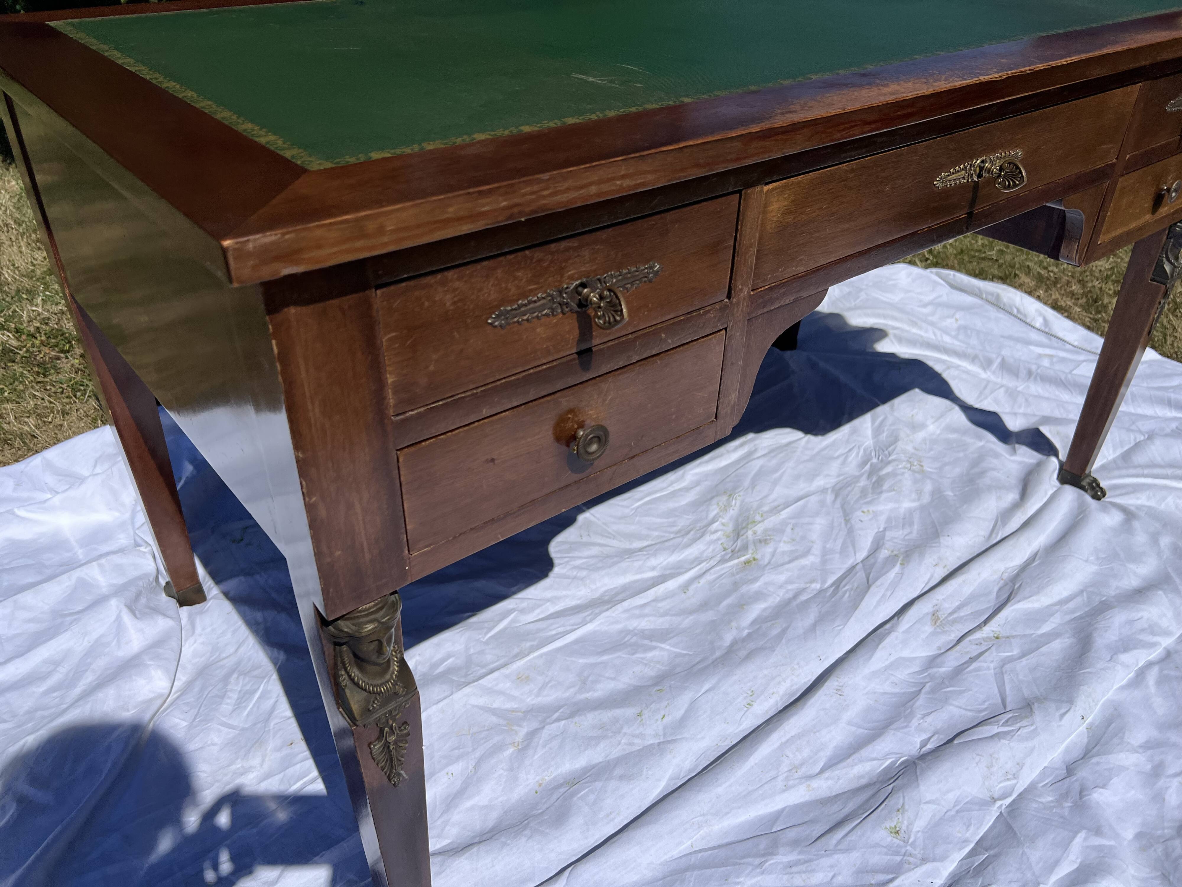 Empire style desk – return from Egypt