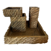 Brutalist desk set