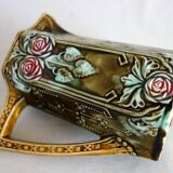 Old art nouveau pitcher in Onnaing slip