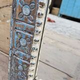 Old Art Nouveau mirror in Burmese teak