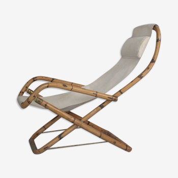 Bamboo sixties lounge chair