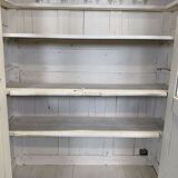 Vaisselier in chestnut patinated in white late 19th century