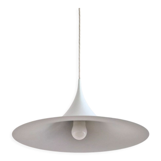 White semi pendant lamp by Bonderup & Torsten Thorup for F&M
