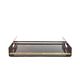 Hollywood regency brass and tortoiseshell lucite tray, Italy 1970s