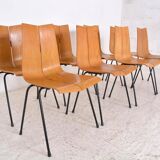 Set of 8 GA Chairs by Hans Bellmann for Horgen-Glarus, Switzerland, 1960s