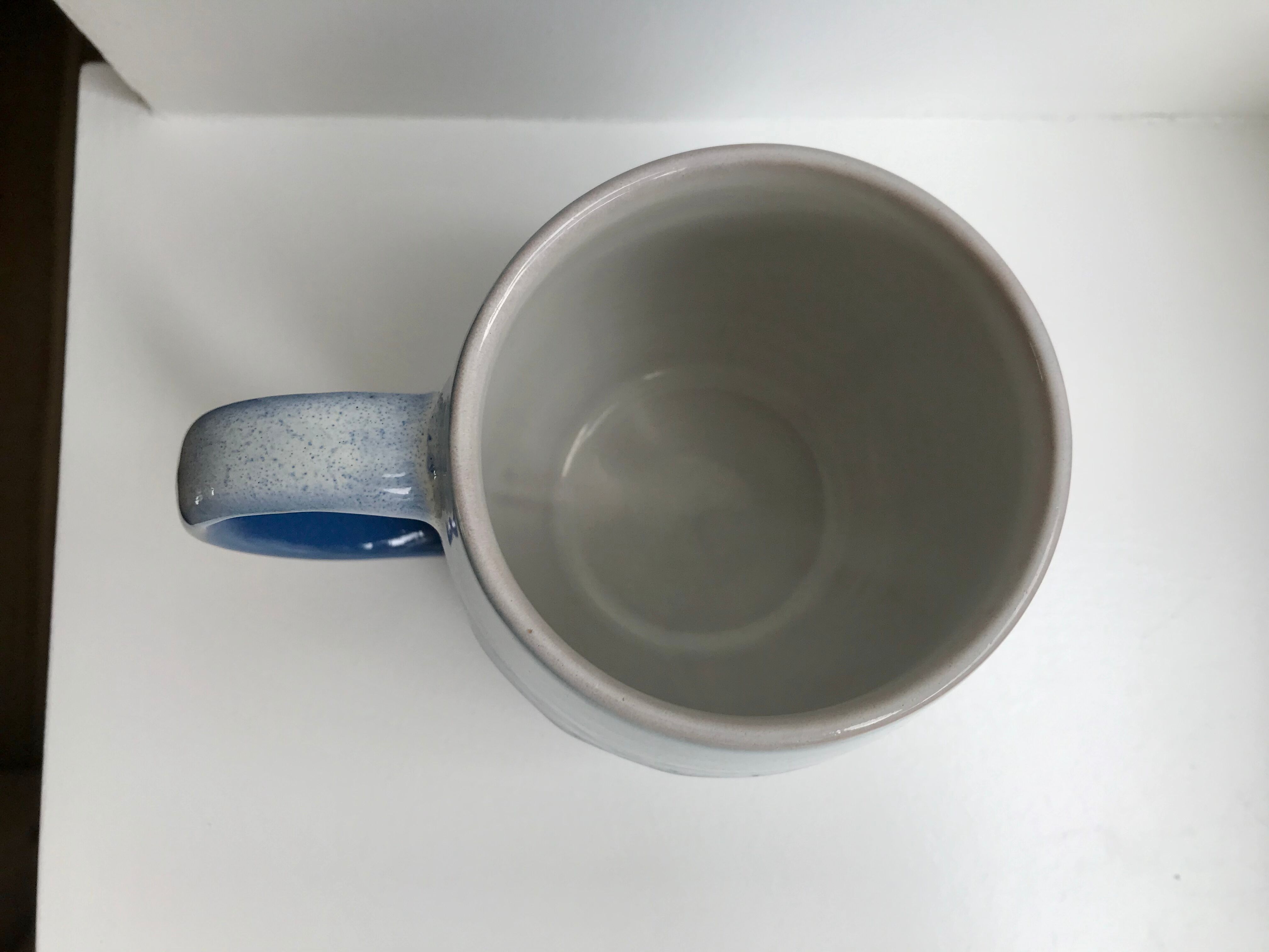 Blue ceramic mug