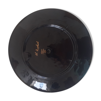 Assiette decorative fleurie